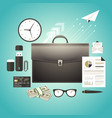 set of marketing management vector image