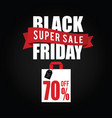 with paper bag sale color vector image
