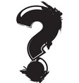 abstract question mark symbol vector image