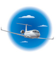 private air jet vector image vector image