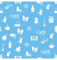 winter seamless pattern vector image