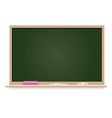 black board and chalk blank space isolated vector image