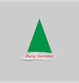 christmas tree stylized with white paint brush vector image vector image