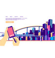 concept city navigation vector image