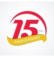 template logo 15 anniversary vector image