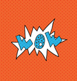 wow comics pop art style blank layout template vector image