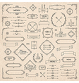 design elements menu vector image