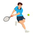 tennis player vector image vector image