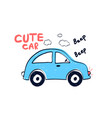 car for t-shirt design vector image vector image
