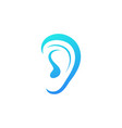 hearing icon template vector image