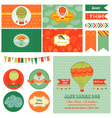 baby shower airballoon theme vector image