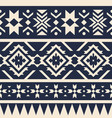 seamless geometric pattern with ethnic motifs vector image