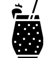 water smoothie fruit juice food glyph icon vector image