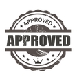 approved stamp vector image vector image