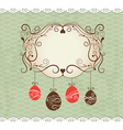 elegance frame greeting easter card vector image