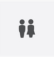 girl and boy icon vector image