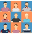 polo shirt avatars vector image vector image