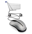 shopping cart vector image vector image