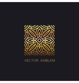 art-deco golden emblem vector image