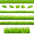 grass and sky vector image vector image