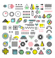 memphis design modern funkie graphic fashion vector image