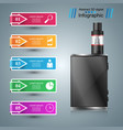 vape vaper smoke - business infographic vector image