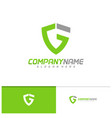 letter g f logo template creative vector image