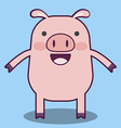 pig cartoon vector image vector image