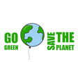 card for earth day balloon concept vector image vector image
