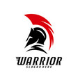 spartan warrior logo design warriors sport team vector image vector image