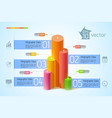 business infographic template vector image vector image