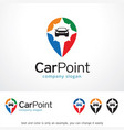 car point logo template design vector image