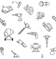 electric power tools seamless pattern vector image