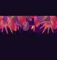 luxury tropical leaves abstract pattern vector image