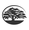 oak tree logo icon brand identity vector image vector image