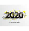 modern 2020 design card vector image