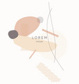 a composition with abstract elements in popular vector image vector image