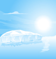 big iceberg landscape vector image vector image