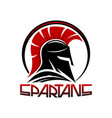 black spartan helmet vector image vector image
