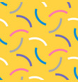 retro memphis seamless pattern vector image vector image