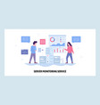 web site design template data center vector image