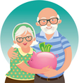 elderly couple retired vector image