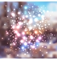 abstract holiday christmas background with lights vector image
