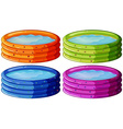 kiddie pools vector image vector image