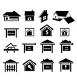real estate icons set vector image vector image