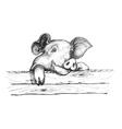 sly pig vector image vector image
