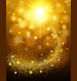 effect flying particles luster dust luxury vector image