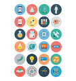 flat science and technology icons 1 vector image vector image