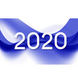2020 abstract new year on background vector image