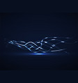 abstract glowing wavy lines futuristic background vector image